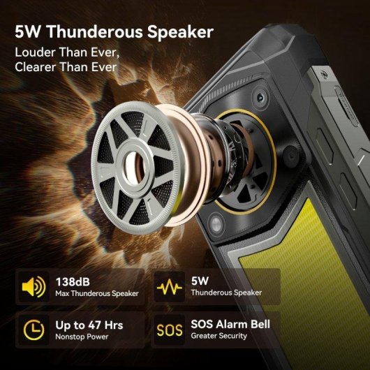 Blackview Rock 5 4G 256GB 12GB 6,78" Schwarz 20000mAh