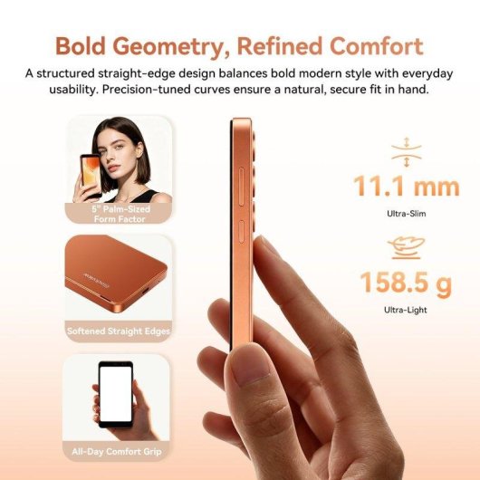 Blackview Wave 2C 4G 3GB 5 Zoll 32GB Orange Kompakt Dual-SIM