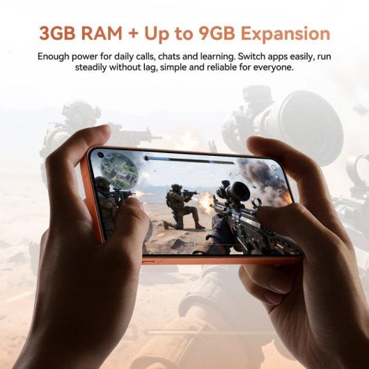 Blackview Wave 2C 4G 3GB 5 Zoll 32GB Orange Kompakt Dual-SIM