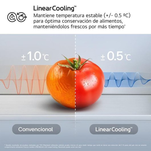 Frigorífico Combi LG GBBS524DPY Total No Frost 203cm 375L D Inox WiFi