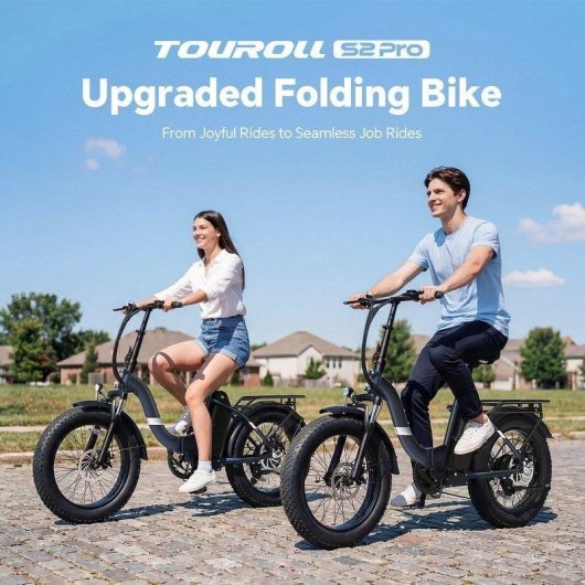 Velo electrique pliant Touroll S2 Pro 720 Wh Bleu