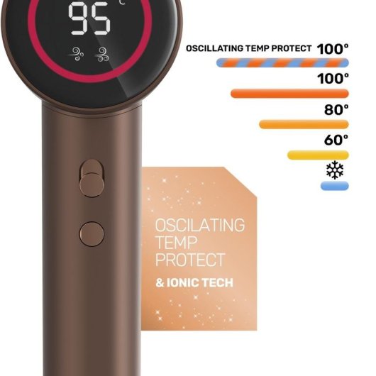Secador de Pelo Iónico Taurus Digital Force Protect Plus 1600W 10 Combinaciones Marrón