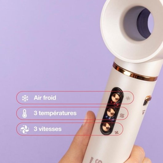 Multi-Haarstyler Solac Blast Style Pearl 1400W Ionen 9 Temperaturen 6 Zubehör Gold