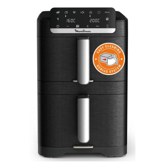 Friteuse sans Huile Moulinex EZ7568F0 10L 2700W Double Résistance Tactile