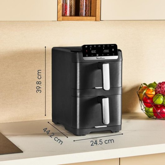 Friteuse sans Huile Moulinex EZ7568F0 10L 2700W Double Résistance Tactile