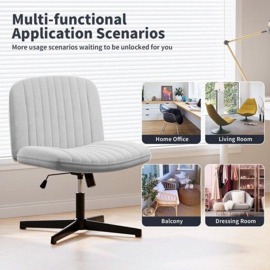 Chaise coque design Naspaluro velours gris reglable