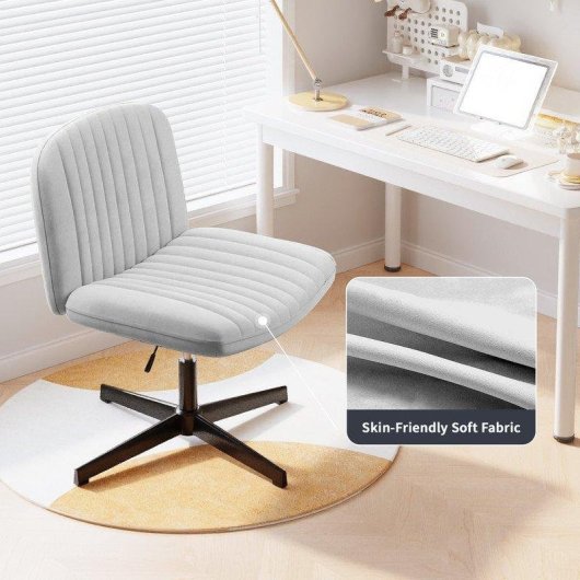 Chaise coque design Naspaluro velours gris reglable