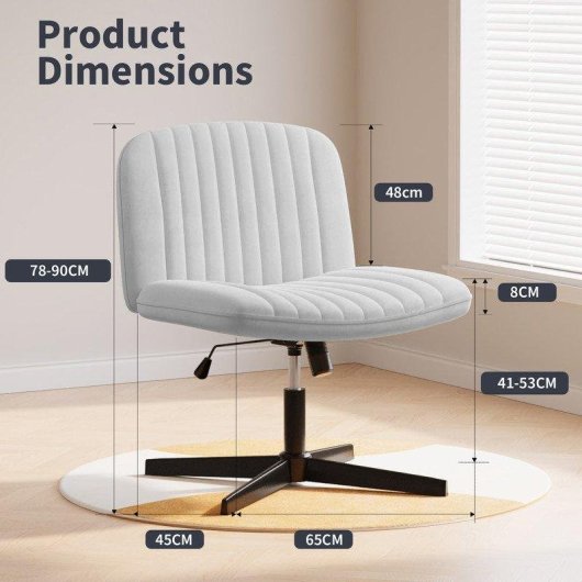 Chaise coque design Naspaluro velours gris reglable