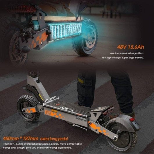Patinete eléctrico KuKirin G2 (VMP) 500W Autonomía 65km Ruedas 10" Frenos disco IPX4