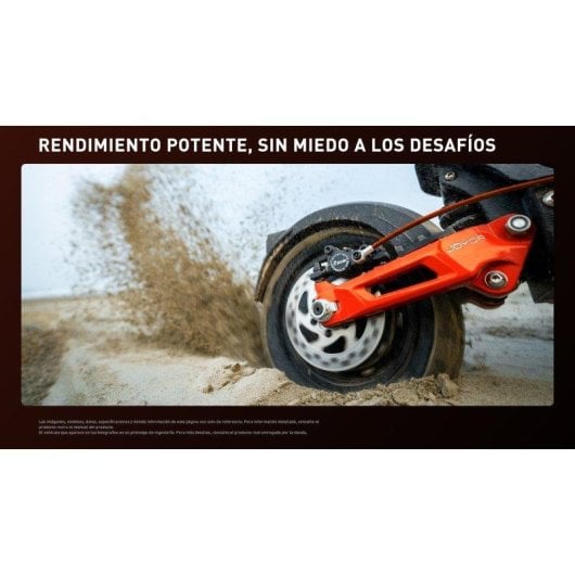 Patinete eléctrico Joyor T6D 600W Autonomía 55km Ruedas 10" Frenos disco Negro