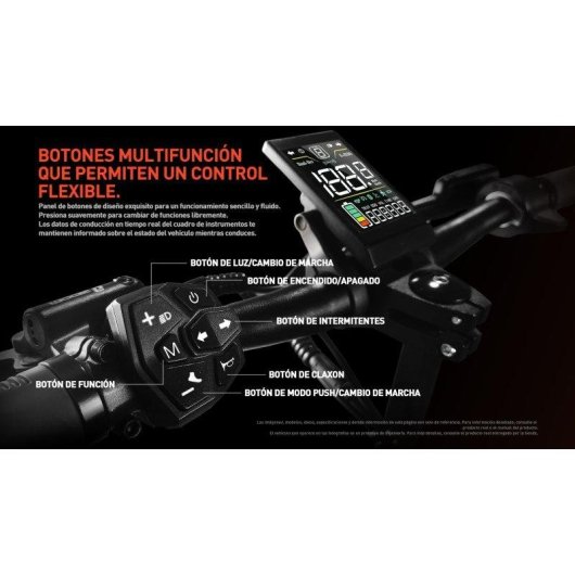 Patinete eléctrico Joyor T6D 600W Autonomía 55km Ruedas 10" Frenos disco Negro