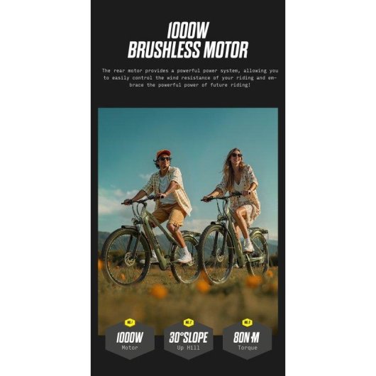 Bicicleta Eletrica Joobike Joo2 Adultos 1000 W Pneus 29