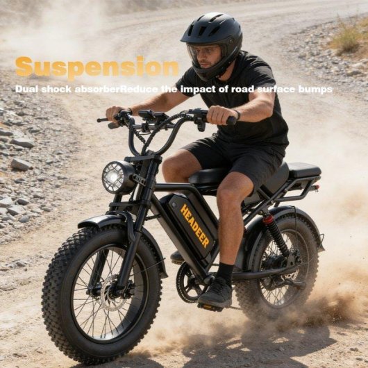 Bicicleta Eletrica Headeer BK20 750 W 50 kmh 20 polegadas