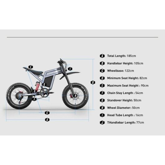 Bicicleta Electrica Shengmilo S900 Potencia 1500 W Bateria 60V Pneus 20 polegadas