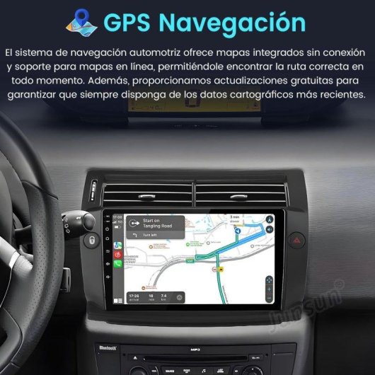 Autoradio JUNSUN Android 15 2+64GB CarPlay GPS Citroën C4