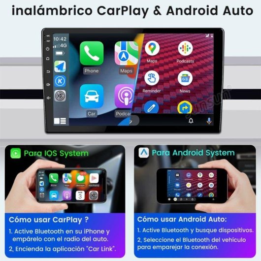 Autoradio JUNSUN 9 pollici Android CarPlay GPS