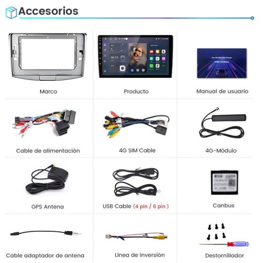 Autoradio JUNSUN 8-core 4+64GB Carplay Android Auto GPS 4G Wifi VW Passat