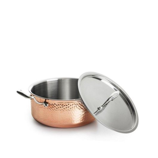 Panela de cobre martelado Jernverket 22 cm com tampa