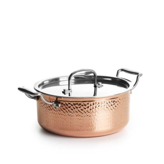 Panela de cobre martelado Jernverket 22 cm com tampa