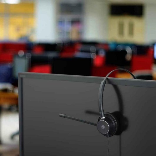 Tellur Voice 420 kabelgebundene Kopfhörer USB-C und 3,5 mm Klinke für Anrufe schwarz