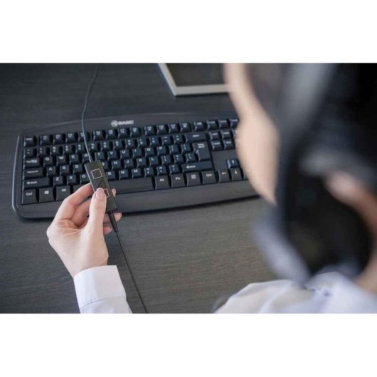 Tellur Voice 420 kabelgebundene Kopfhörer USB-C und 3,5 mm Klinke für Anrufe schwarz