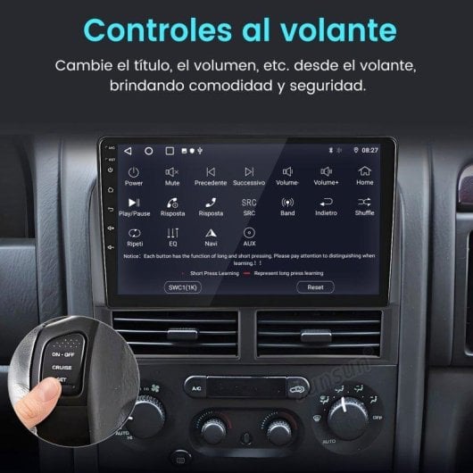 Autoradio JUNSUN 9" Android CarPlay 4G GPS Jeep Grand Cherokee WJ/WG