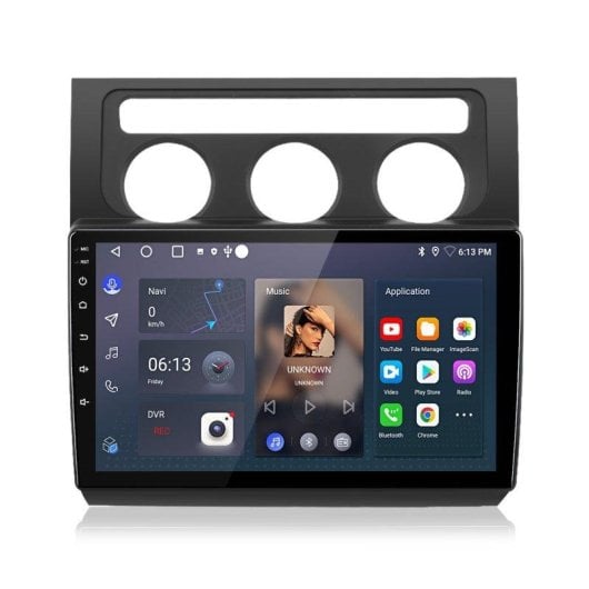 Autoradio JUNSUN Android 15 10" 2GB 64GB CarPlay GPS para VW Touran 1T