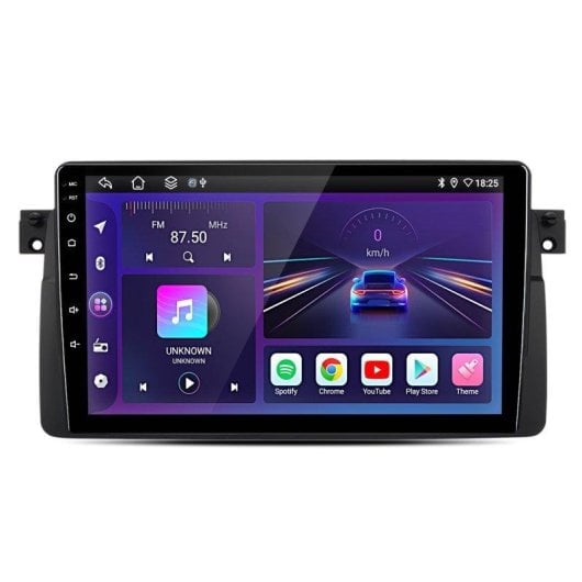 Autoradio JUNSUN 2+64GB CarPlay Android Auto Wireless per BMW E46