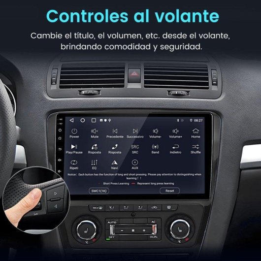 Autoradio JUNSUN 10.1 Android 15 CarPlay Android Auto