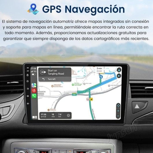 Autoradio JUNSUN Android 15 10" 2GB 64GB CarPlay Android Auto GPS para Citroën C5