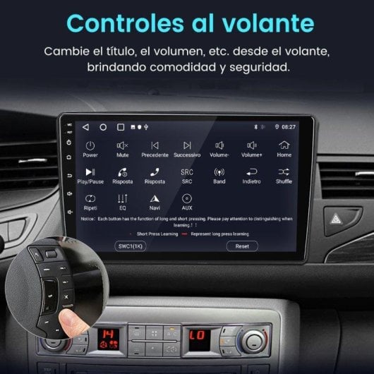 Autoradio JUNSUN Android 15 10" 2GB 64GB CarPlay Android Auto GPS para Citroën C5