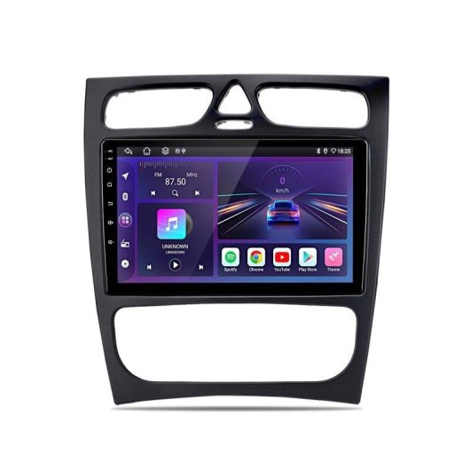 Autoradio 9" Android 15 CarPlay GPS Mercedes CLK W209/W203