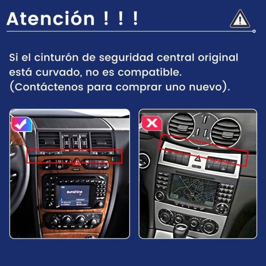 Autoradio 9" Android 15 CarPlay GPS Mercedes CLK W209/W203
