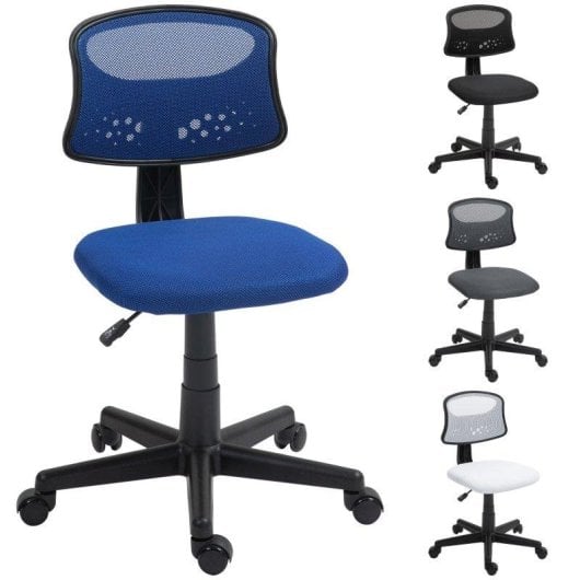 Sedia Ufficio Welltin T1008 senza braccioli Rete blu