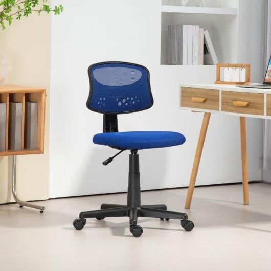 Sedia Ufficio Welltin T1008 senza braccioli Rete blu