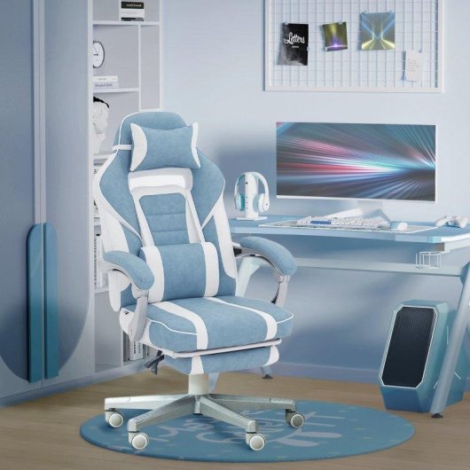 Sedia Gamer Welltin T1008-01-03801 Reclinabile 150° con Poggiapiedi
