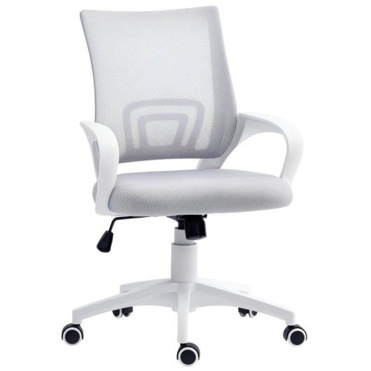 Silla de escritorio Welltin malla giratoria altura ajustable soporte lumbar gris