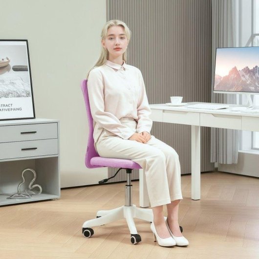 Silla de Oficina Welltin Ergonómica Compacta Altura Ajustable Lino