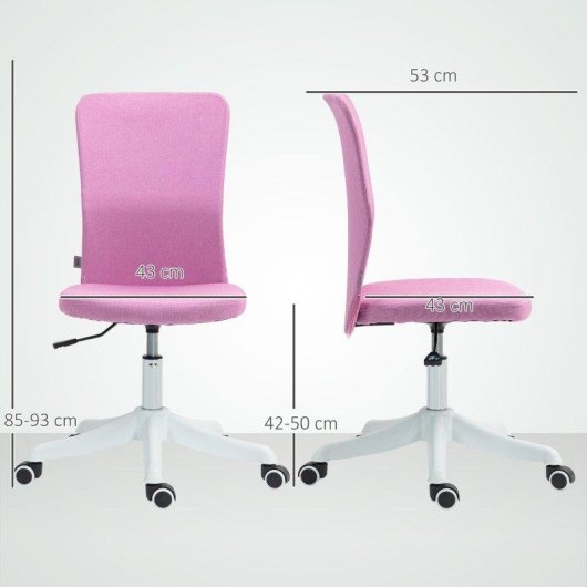 Silla de Oficina Welltin Ergonómica Compacta Altura Ajustable Lino
