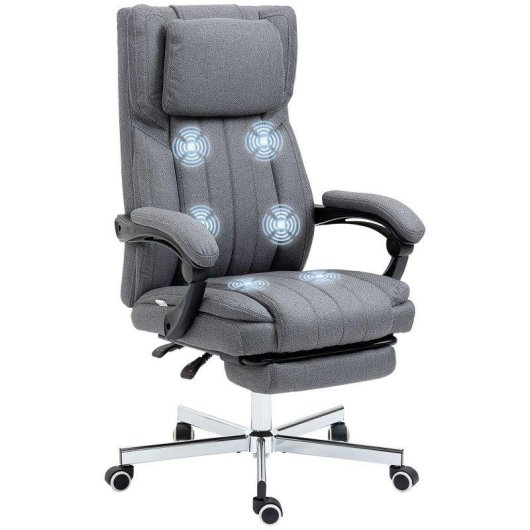 Cadeira de escritorio Welltin 921-625V90GY Massagem Repos-pies