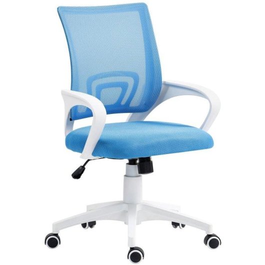 Silla de Escritorio Ergonómica Welltin Malla Transpirable Azul Claro 120 kg