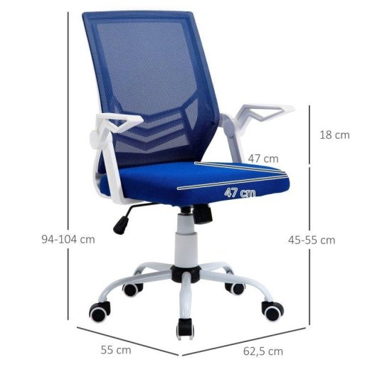 Cadeira de Escritorio Ergonomica Welltin T1008 Azul