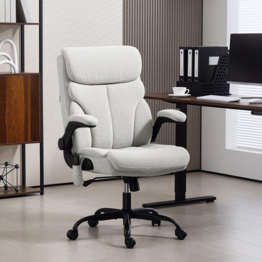Chaise de bureau Welltin 921-809V90GY Massage lombaire et chaleur