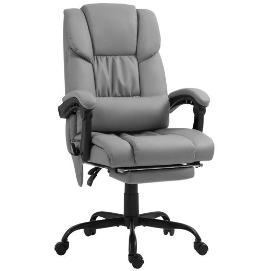 Cadeira de Escritório Welltin Massagem 6 Pontos Cinzento