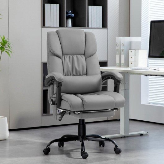 Cadeira de Escritório Welltin Massagem 6 Pontos Cinzento