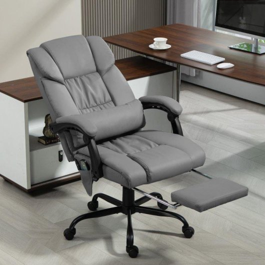 Cadeira de Escritório Welltin Massagem 6 Pontos Cinzento