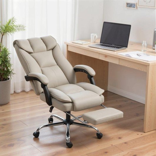 Silla de Escritorio Welltin T1008 Reclinable 155° con Reposapiés