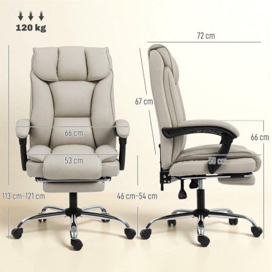 Silla de Escritorio Welltin T1008 Reclinable 155° con Reposapiés