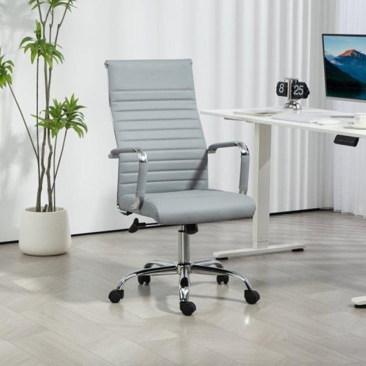 Cadeira de Escritorio Ergonomica Welltin 921-383V00LG Cinza Claro