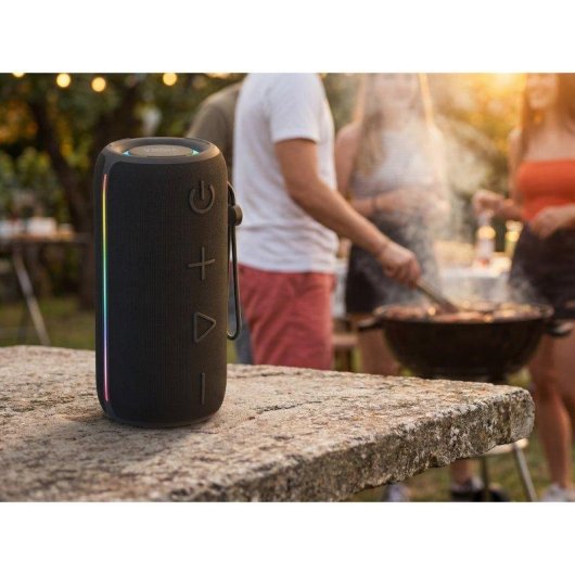 Altavoces Krom Portátil Estéreo Bluetooth 6.0 20W con LED RGB y TWS